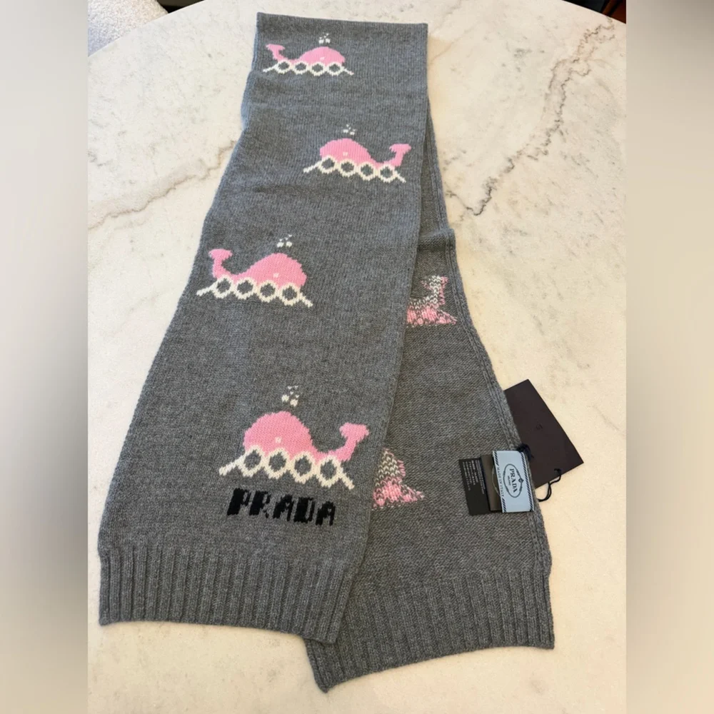 Prada cashmere and wool Gray Scarf